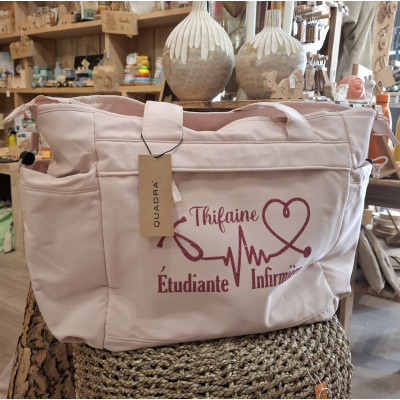 Grand sac cabas , personnel soignant , infirmière , docteur personnalisé