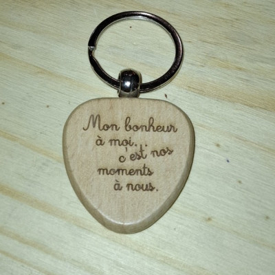 Porte clé "Mon bonheur à...