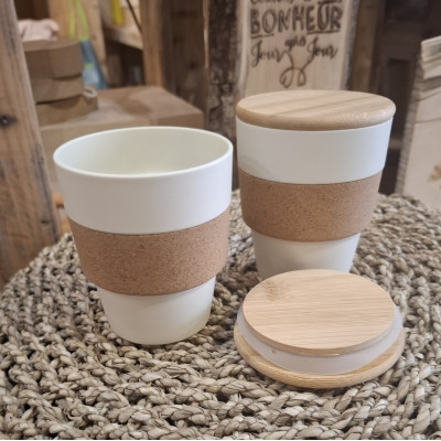 Tasse bambou et liège ,...