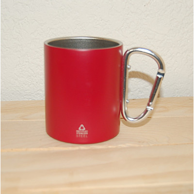 Tasse double paroi gravée